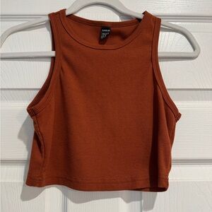 SHEIN Women's Terracotta Crop Top